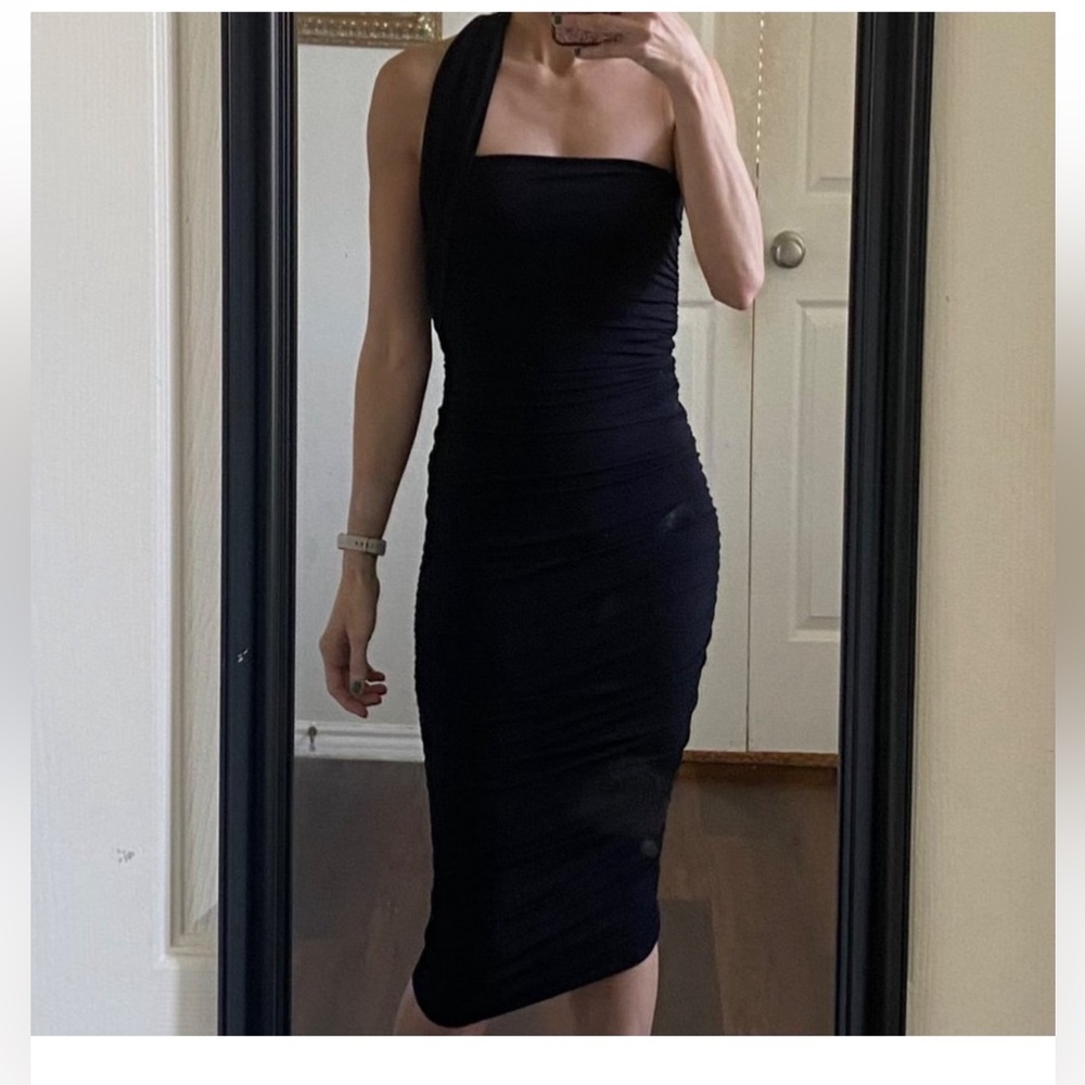 Nookie Strapless Black Dress